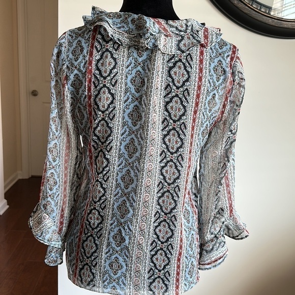 Zara Women 3/4 Sleeve Blouse - Picture 2 of 11